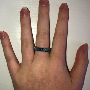 Blue and Gold J Crew Ring